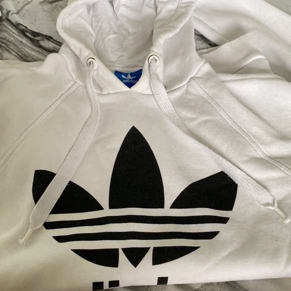 COPY - ADIDAS HOODIE WHITE SIZE S (see description) - Picture 3 of 5